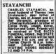 Stayanchi, Charles - Plain Dealer November 28, 1977