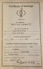Thomas & Marie Marriage Certificate